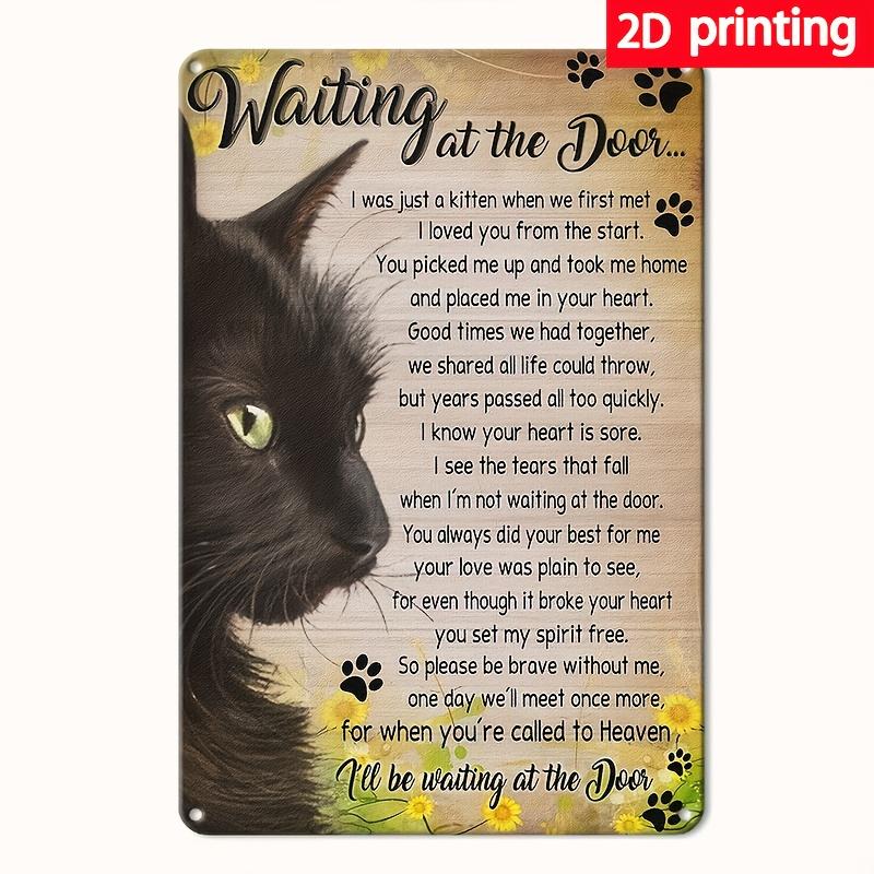 Metal Wall Art Sign - Waiting at the Door Cat & Sunflower Poetry Plaque, Durable Iron Decorative Plaque for Home, Office, 20x30cm(7.8x11.8inch)
Metal Wall Art Sign - Waiting at the Door Cat & Sunflower Poetry Plaque, Durable Iron Decorative Plaque for Home, Office, 20x30cm(7.8x11.8inch)