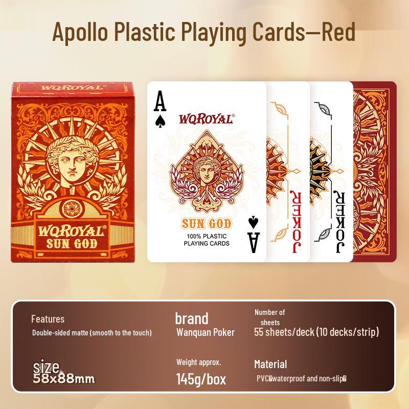 Waterproof PVC Playing Cards for Bridge, Hotel, and Outdoor Use
Waterproof PVC Playing Cards for Bridge, Hotel, and Outdoor Use