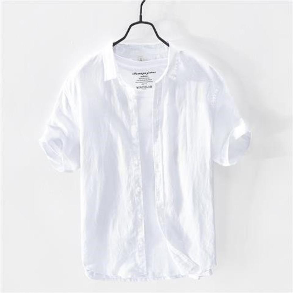 Летняя рубашка из тонкого льна Ice Silk, мужская свободная рубашка с короткими рукавами, деловая, повседневная, однотонная, с короткими рукавами, из хлопка и льна XS белый
Летняя рубашка из тонкого льна Ice Silk, мужская свободная рубашка с короткими рукавами, деловая, повседневная, однотонная, с короткими рукавами, из хлопка и льна XS белый