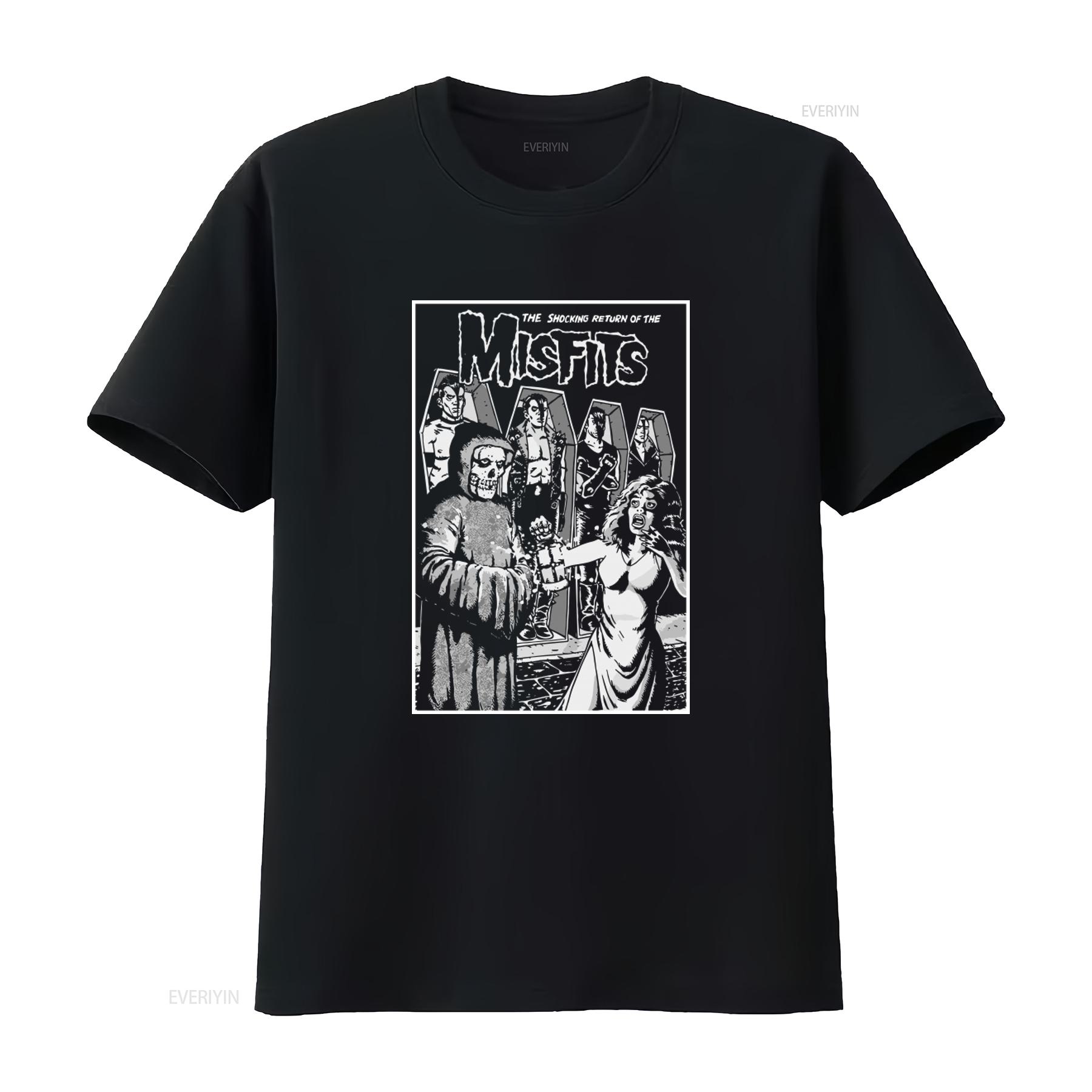 Misfits T shirt The Shocking Return Horror Punk Black Preshrunk New With Tags vintage Washed Stylish Versatile Casual graphic 4XL
Misfits T shirt The Shocking Return Horror Punk Black Preshrunk New With Tags vintage Washed Stylish Versatile Casual graphic 4XL