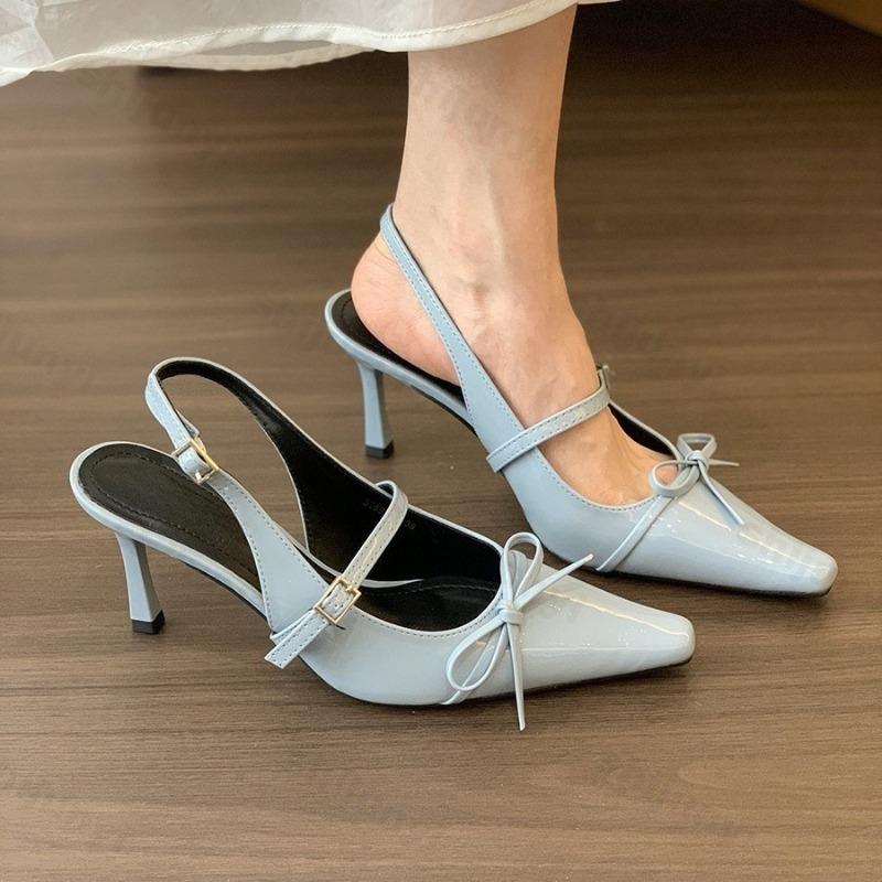 Модные сандалии на высоком каблуке с острым носком и элегантным дизайном с бантом для женщин, лето 2025, новая коллекция, удобные сандалии с мелким вырезом, модные крутые туфли-лодочки 35 синий
Модные сандалии на высоком каблуке с острым носком и элегантным дизайном с бантом для женщин, лето 2025, новая коллекция, удобные сандалии с мелким вырезом, модные крутые туфли-лодочки 35 синий