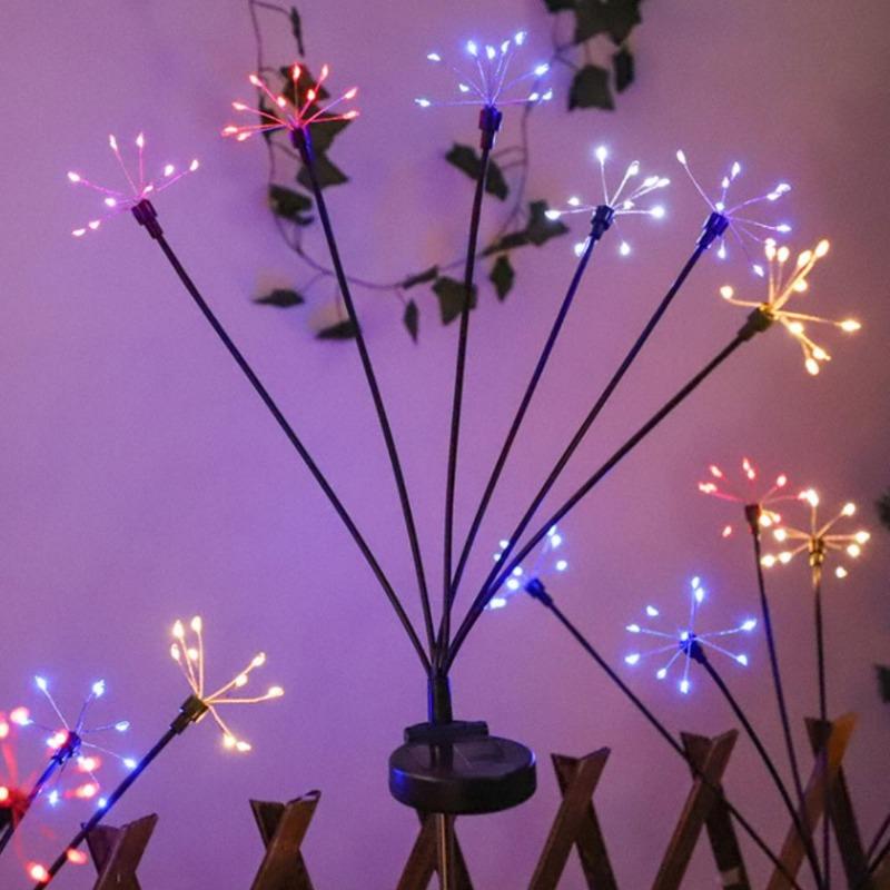 Solar LED Firework Lawn Lamp Colorful/Warm Color Garden Lights for Courtyard Walkway Garden Outdoor Party Decoration Multicolour-6 heads
Solar LED Firework Lawn Lamp Colorful/Warm Color Garden Lights for Courtyard Walkway Garden Outdoor Party Decoration Multicolour-6 heads