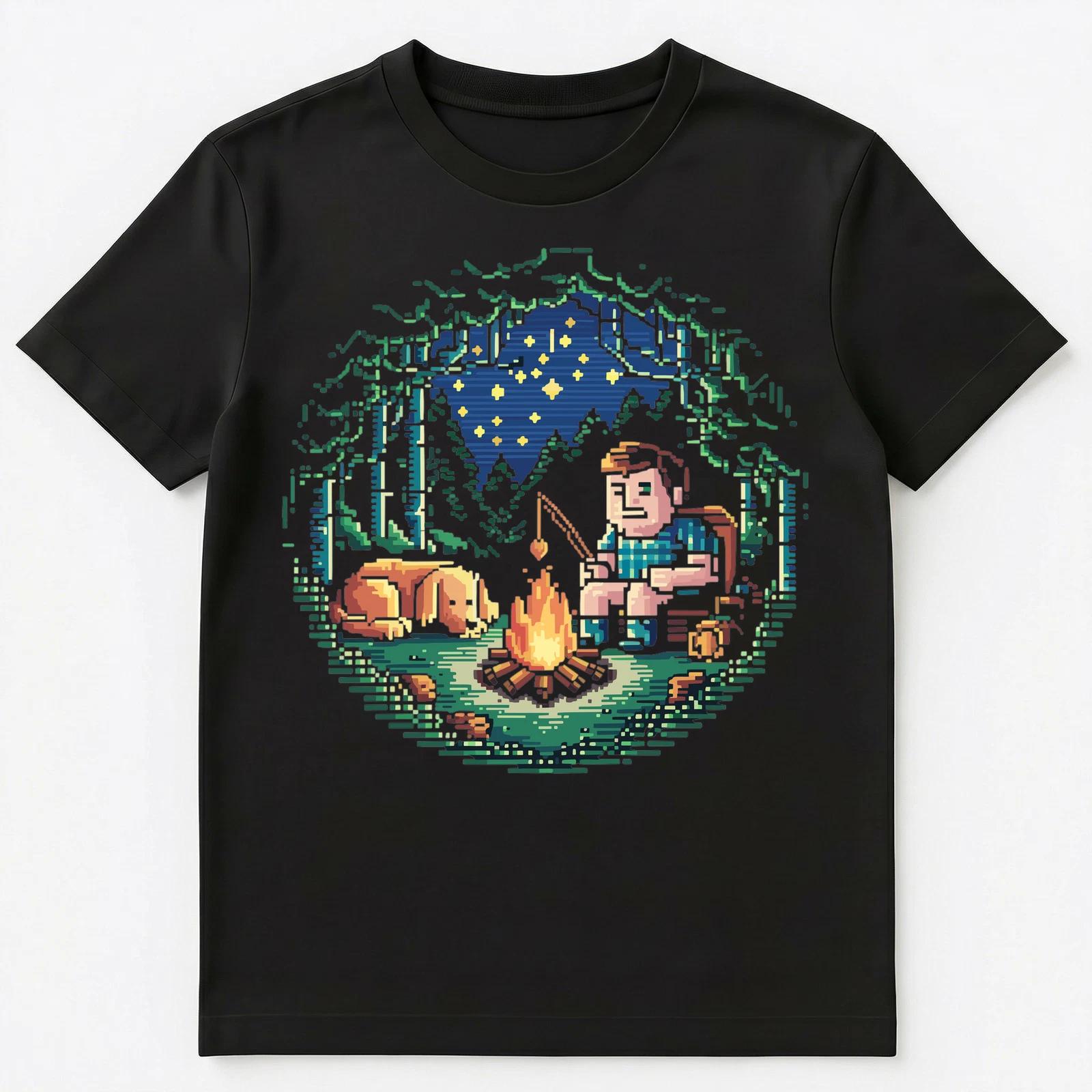 Retro 8 Bit Game Character Camping With Dog Unisex T-Shirt 4XL
Retro 8 Bit Game Character Camping With Dog Unisex T-Shirt 4XL