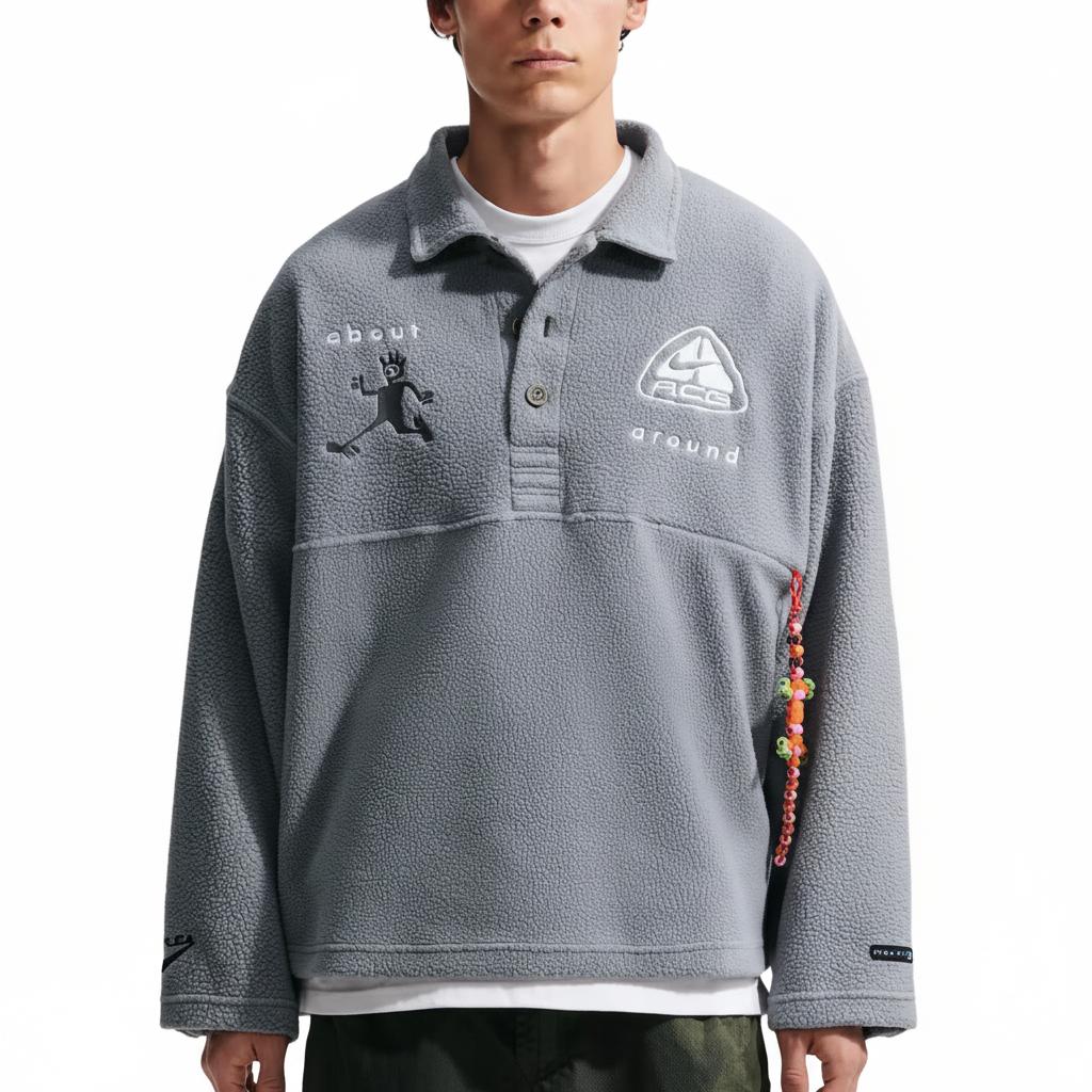 Nike Sweatshirts Unisex Gray Lapel Moderate II1121-084 XL
Nike Sweatshirts Unisex Gray Lapel Moderate II1121-084 XL