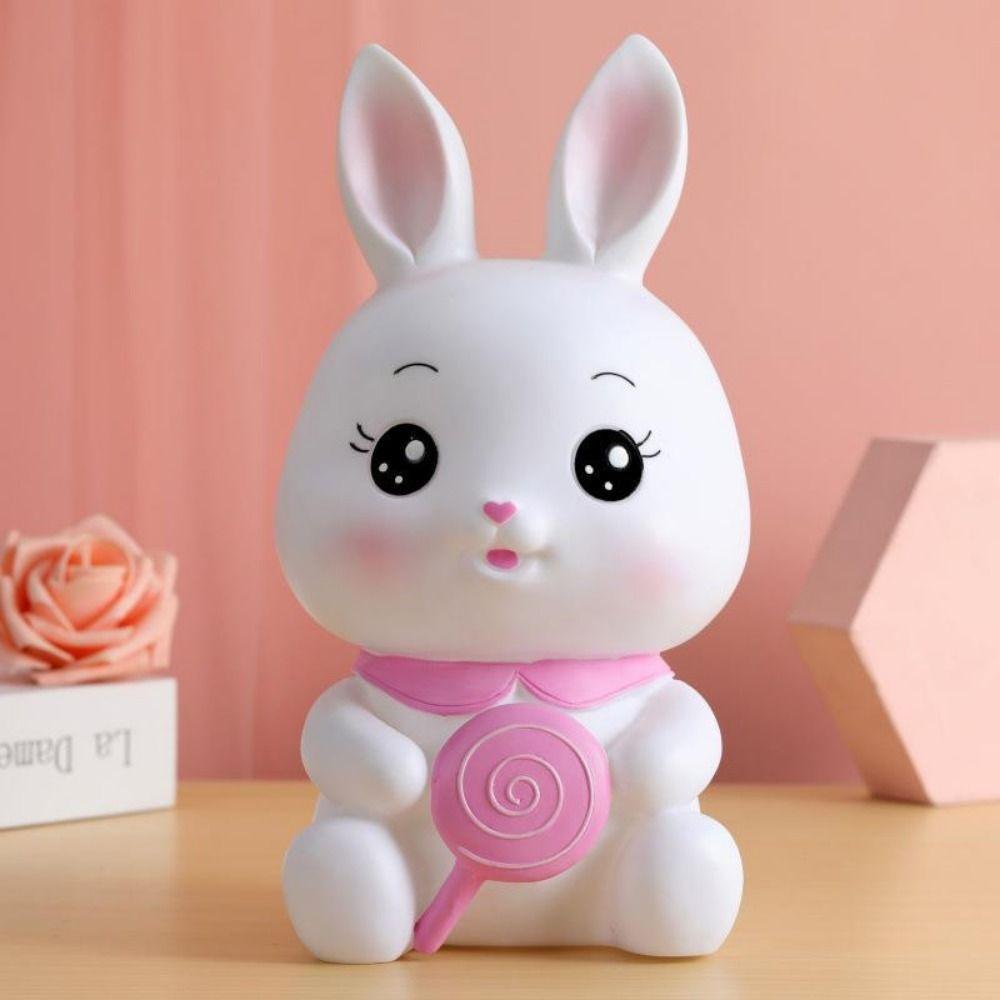 Cute Rabbit Piggy Bank Unbreakable Bunny Ornaments Simple Sitting Panda Saving Jar Large Capacity Style 2
Cute Rabbit Piggy Bank Unbreakable Bunny Ornaments Simple Sitting Panda Saving Jar Large Capacity Style 2