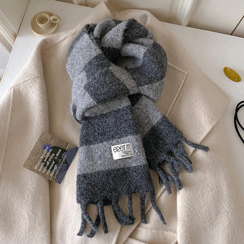 Wool Winter Scarf For Women Long Warm Pure Wool Scarves Solid Lady Shawl Wrap Female Striped Lattice Bandana Head Scarf One Size
Wool Winter Scarf For Women Long Warm Pure Wool Scarves Solid Lady Shawl Wrap Female Striped Lattice Bandana Head Scarf One Size