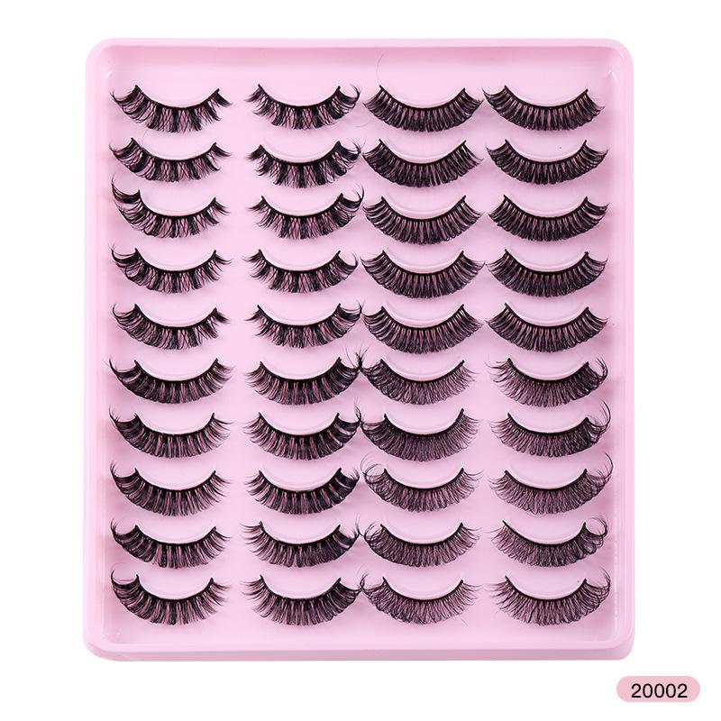 20 Pairs Of Thick Curled False Eyelashes D-Curve Natural Chemical Fiber Curled Long Eyelashes
20 Pairs Of Thick Curled False Eyelashes D-Curve Natural Chemical Fiber Curled Long Eyelashes