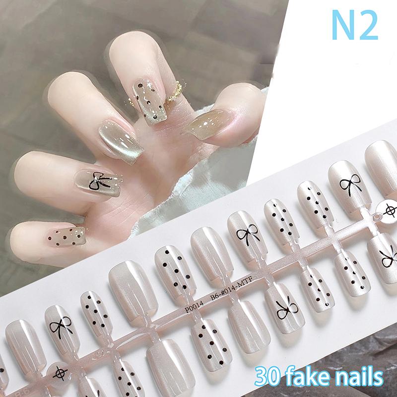 30Pcs Cartoon Pre-Made French False Nails Scarless Coffin Almond Fake Nail Artificial Fingernails Press On Nails For Nail Extens
30Pcs Cartoon Pre-Made French False Nails Scarless Coffin Almond Fake Nail Artificial Fingernails Press On Nails For Nail Extens