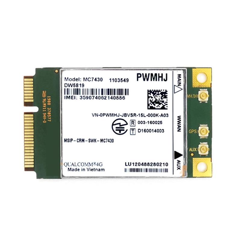 MC7430 PCIe 4G rd USB3.0 MBIM HSPA+ GNSS Integration WWAN rd Wireless Connecting Adapter rd
MC7430 PCIe 4G rd USB3.0 MBIM HSPA+ GNSS Integration WWAN rd Wireless Connecting Adapter rd