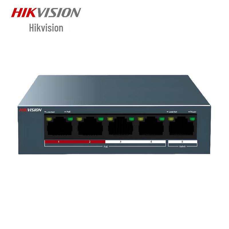 HIKVISION 5-Port 100Mbps PoE Unmanaged Network Switch CN plug (adapter included)
HIKVISION 5-Port 100Mbps PoE Unmanaged Network Switch CN plug (adapter included)