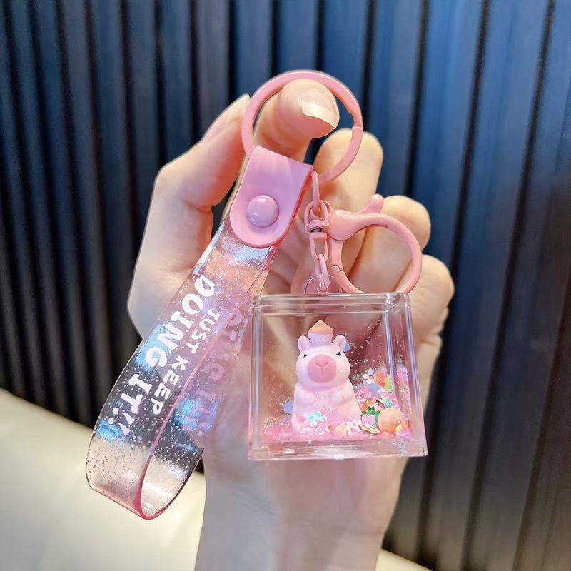 Soft Cartoon Oil-Filled Floating Sand Keychain Pendant - Cute Liquid Wishing Bottle, Small Gift
Soft Cartoon Oil-Filled Floating Sand Keychain Pendant - Cute Liquid Wishing Bottle, Small Gift