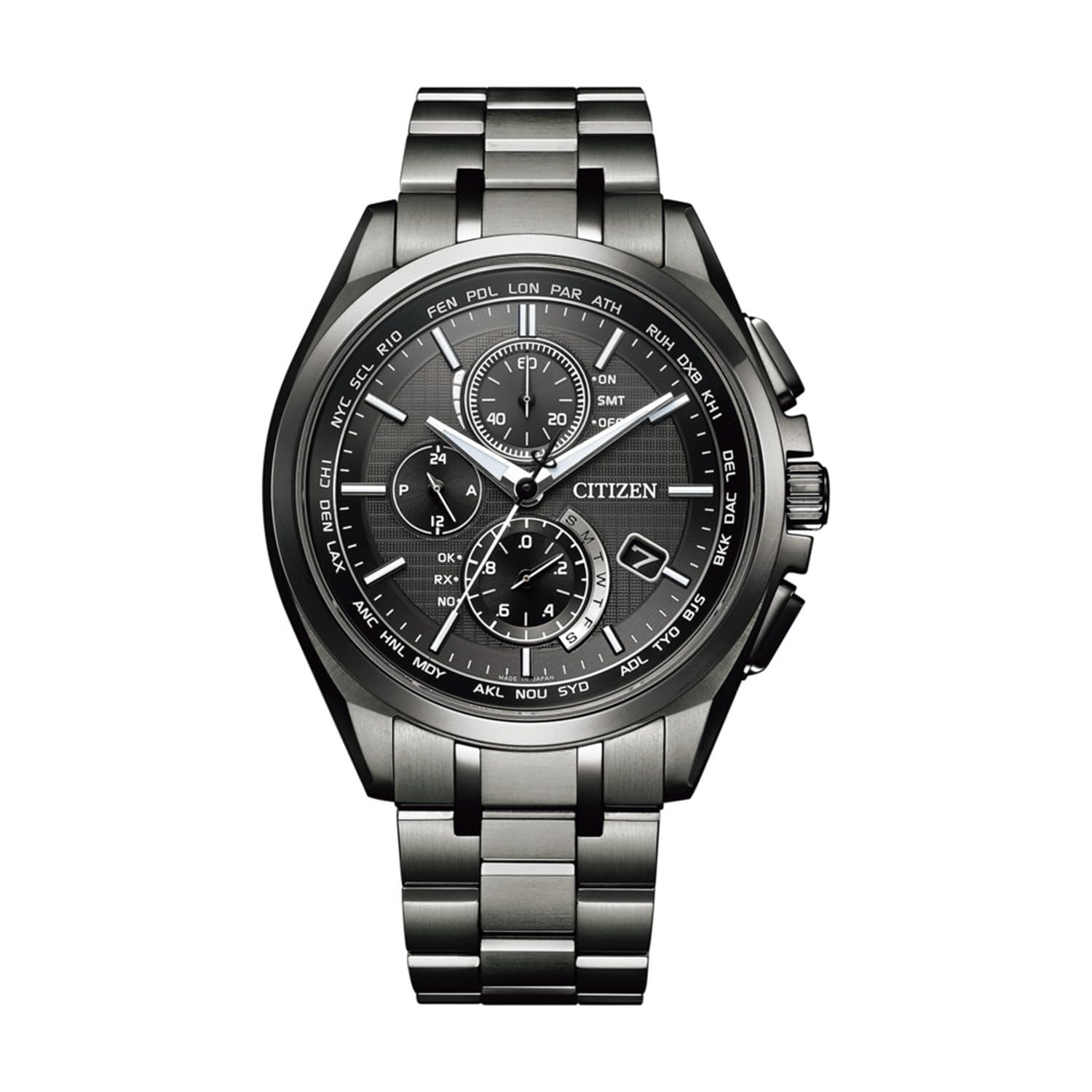 CITIZEN ATTESA Eco-Drive Radio-Controlled Watch with Direct Flight DLC (AT8044-56E) for Men
CITIZEN ATTESA Eco-Drive Radio-Controlled Watch with Direct Flight DLC (AT8044-56E) for Men
