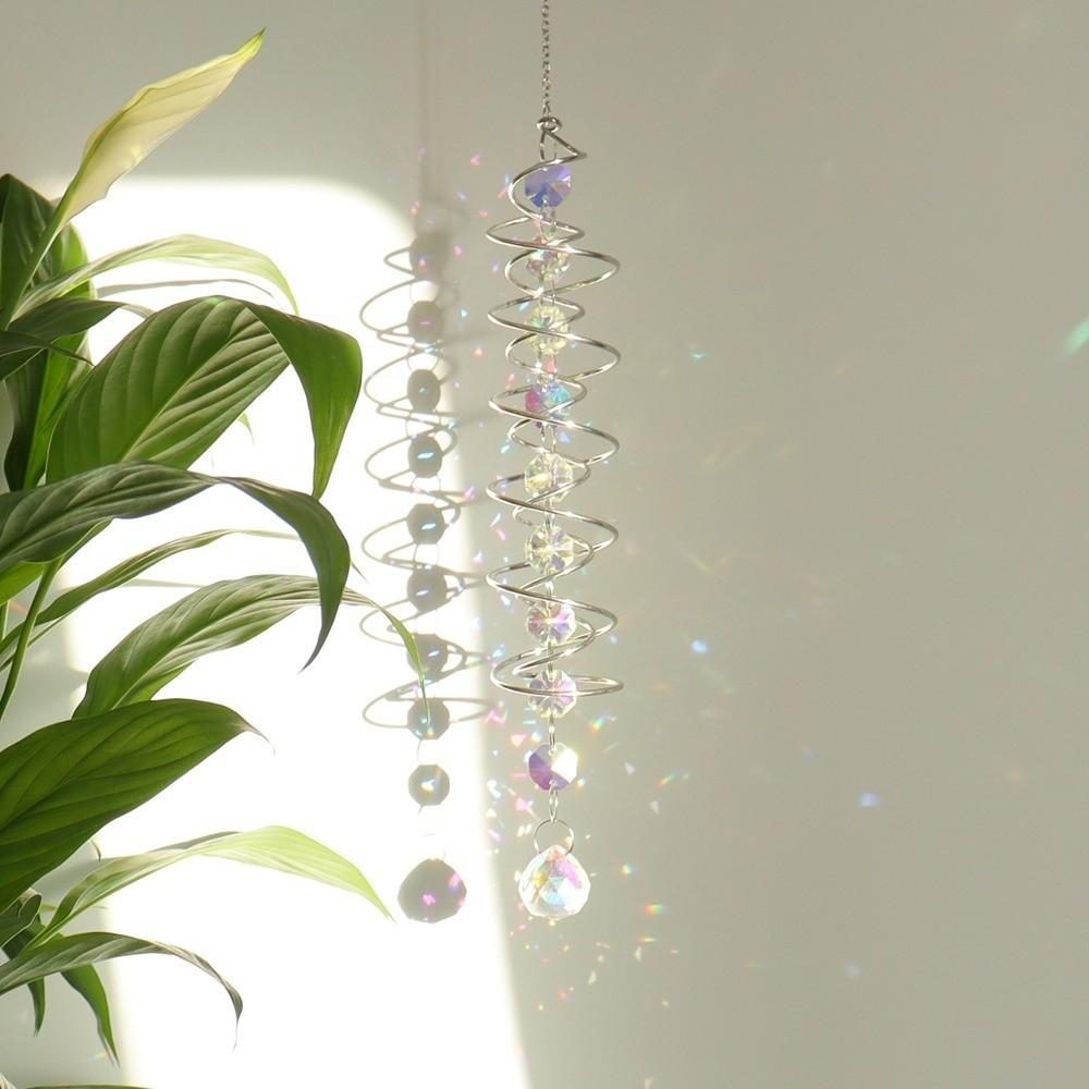Fashion Crystal Sun Catchers Hanging Ornament Colorful Gazing Ball Spiral Tail Wind Spinners 25 CM Rainbow Maker Home Decor белый
Fashion Crystal Sun Catchers Hanging Ornament Colorful Gazing Ball Spiral Tail Wind Spinners 25 CM Rainbow Maker Home Decor белый