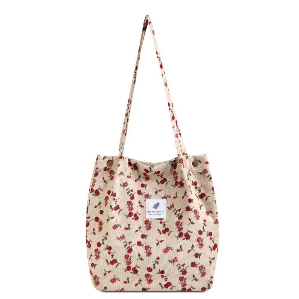 Leopard Print Floral Tote Bag Square Canvas Handbag Casual Corduroy Shoulder Bag Students Style E
Leopard Print Floral Tote Bag Square Canvas Handbag Casual Corduroy Shoulder Bag Students Style E