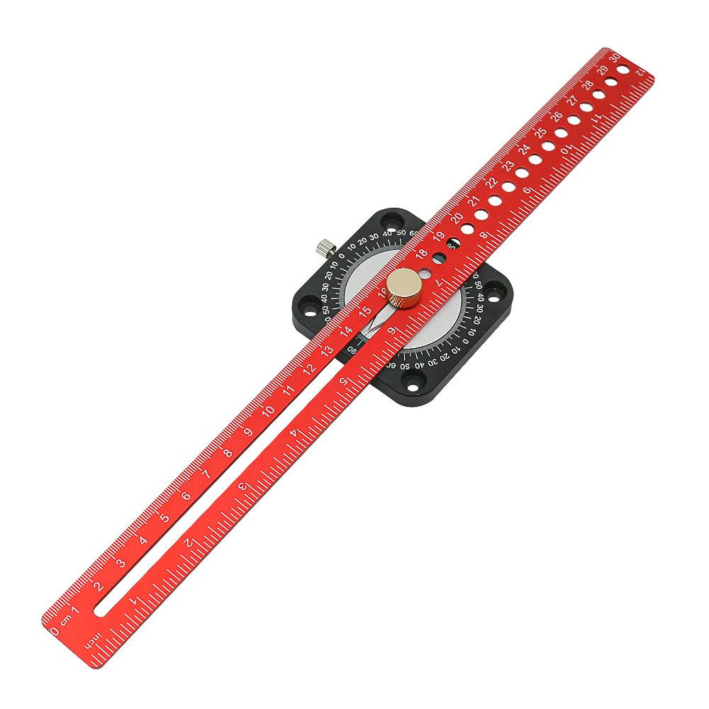 Woodworking Scriber Compass Angle Scoring Ruler Adjustable T-type Ruler Aluminum 360° Angle Marking Gauge DIY Measuring Tools
Woodworking Scriber Compass Angle Scoring Ruler Adjustable T-type Ruler Aluminum 360° Angle Marking Gauge DIY Measuring Tools