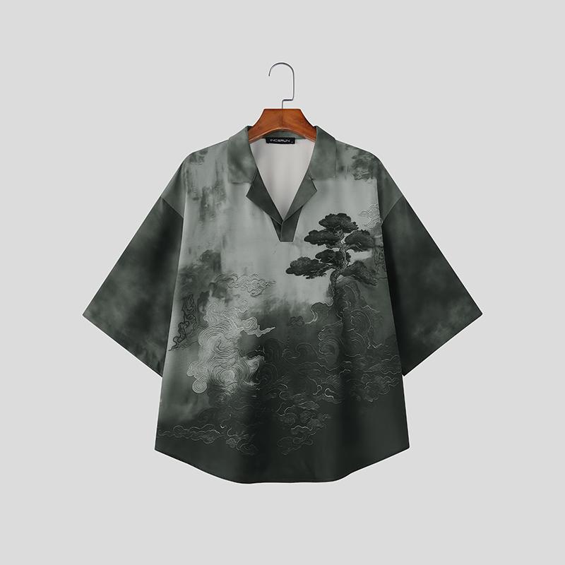 INCERUN Summer Men Lapel Neck Short Sleeve Buttons Up Print Casual Shirts 4XL сірий колір
INCERUN Summer Men Lapel Neck Short Sleeve Buttons Up Print Casual Shirts 4XL сірий колір