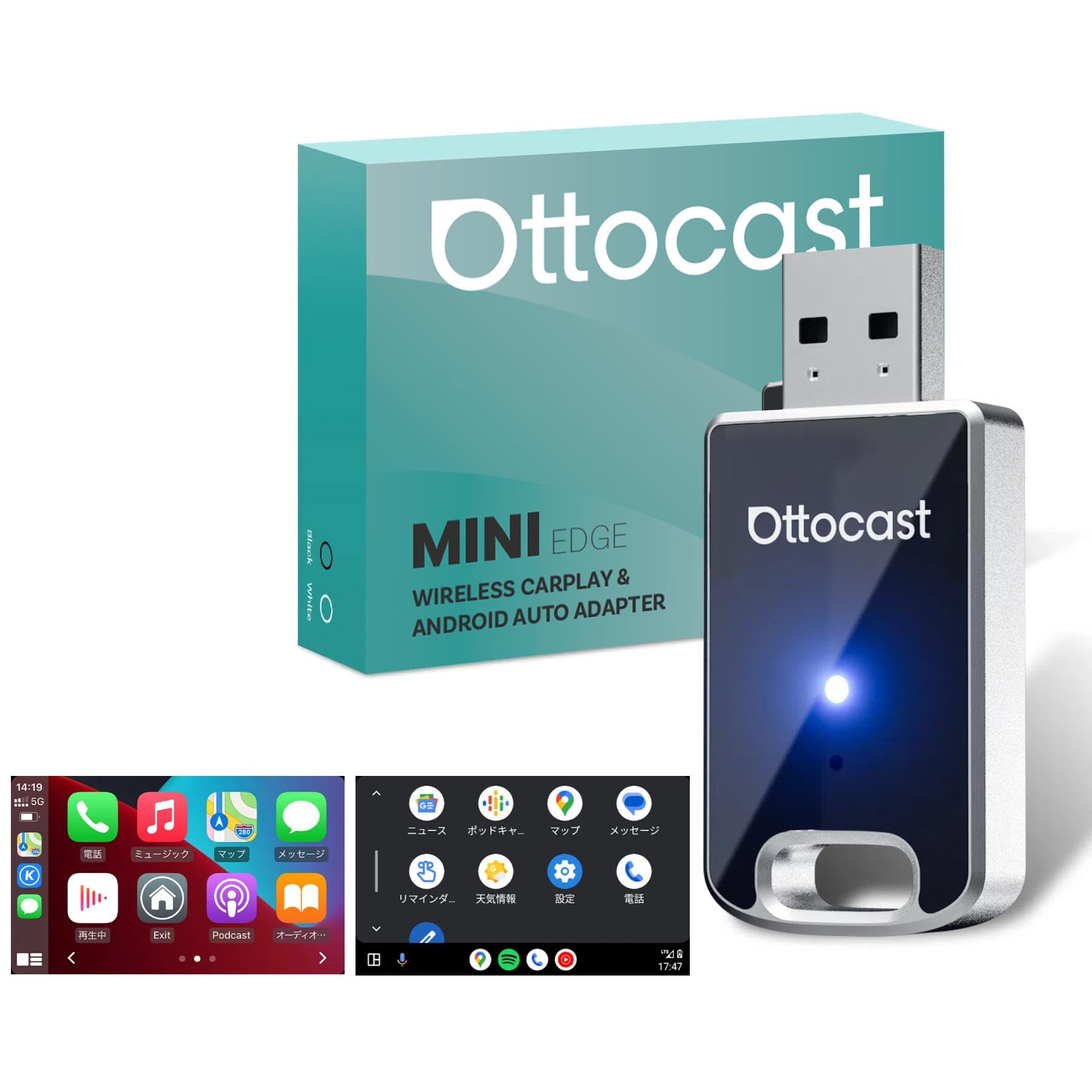 OTTOCAST MINI 2025 Новейший беспроводной адаптер CarPlay и Android Auto, Беспроводное подключение, Автоматическое подключение, 22 depth x 52
OTTOCAST MINI 2025 Новейший беспроводной адаптер CarPlay и Android Auto, Беспроводное подключение, Автоматическое подключение, 22 depth x 52