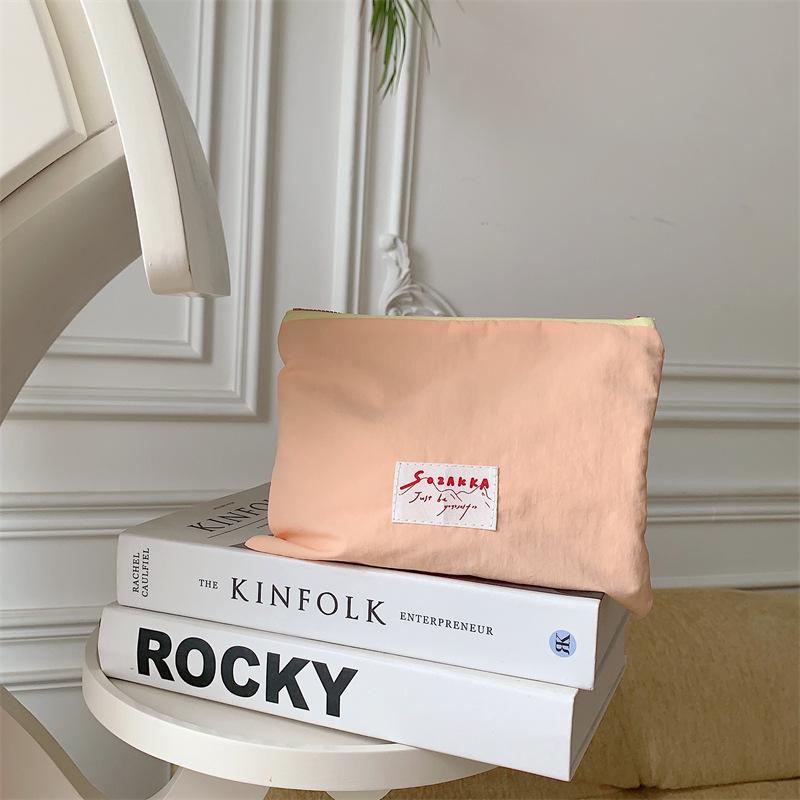 Весна/лето Макарон Косметичка Ручная кладь Маленькая сумочка Кошелек для монет Сумка для украшений horizontal оранжевый