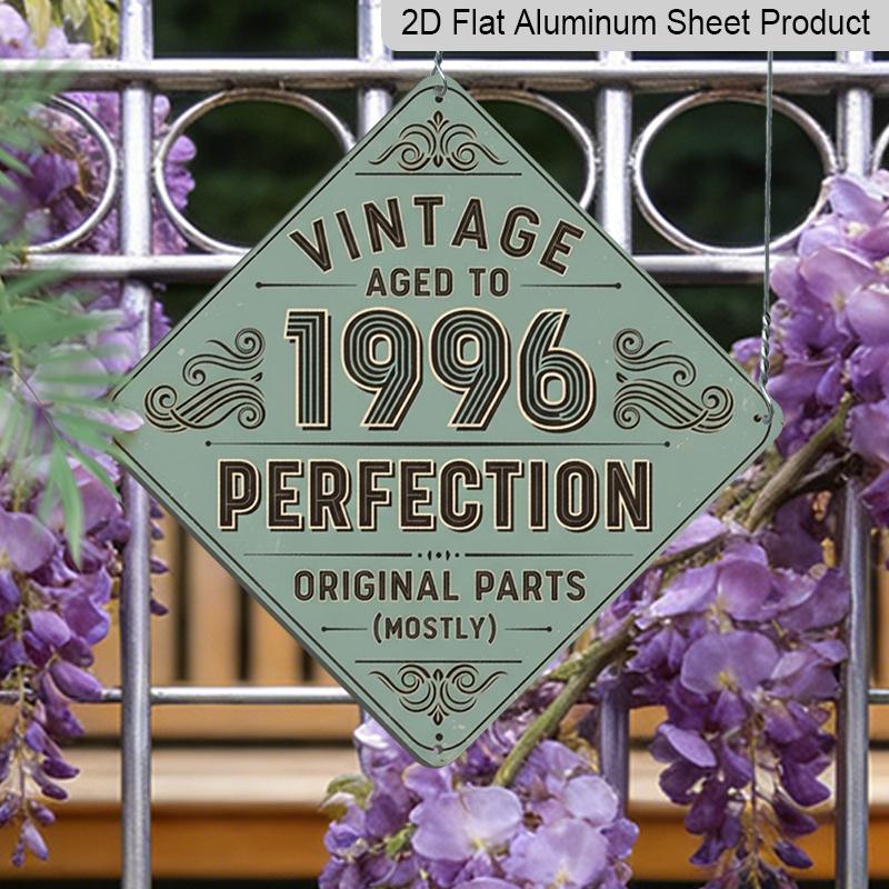 2D Flat, 1pc, Vintage Metal Aluminum Sign Decoration, Vintage 1996 Aged to Perfection, Vintage Decorative Sign, Vintage Wall Art Decor, Suitable for 20*20cm
2D Flat, 1pc, Vintage Metal Aluminum Sign Decoration, Vintage 1996 Aged to Perfection, Vintage Decorative Sign, Vintage Wall Art Decor, Suitable for 20*20cm