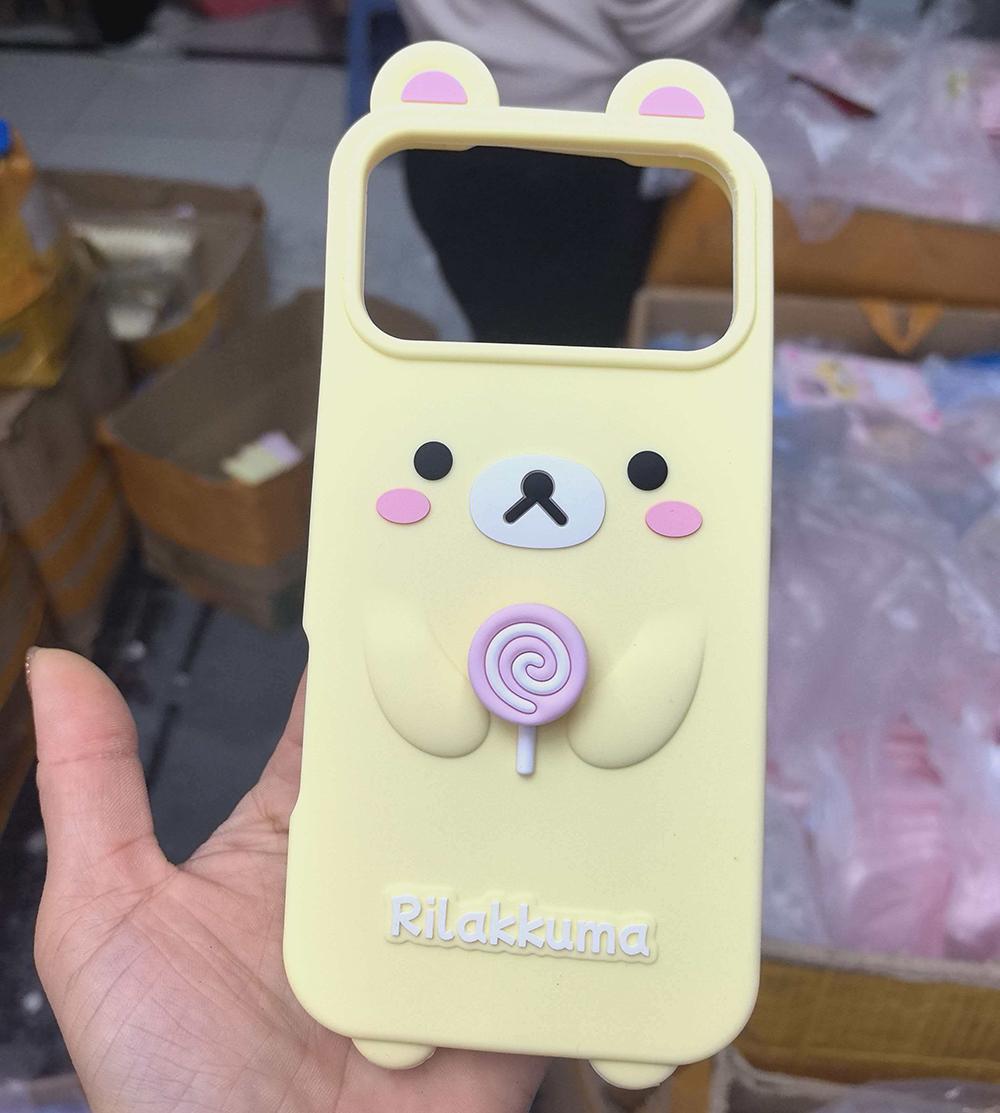 Cute 3D Cartoon Rolling Lollipop Rilakkuma Bear Soft Silicone Phone Case For iPhone 13 14 15 16 17 Pro Max Shockproof Back Cover iPhone 16 бежевий
Cute 3D Cartoon Rolling Lollipop Rilakkuma Bear Soft Silicone Phone Case For iPhone 13 14 15 16 17 Pro Max Shockproof Back Cover iPhone 16 бежевий