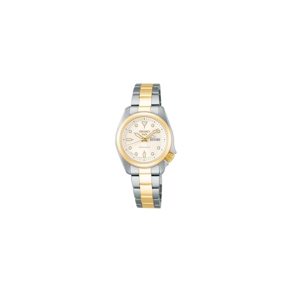 Seiko 5 Sports SRRA002 Women s Mechanical Automatic Watch 28mm Silver Yellow Gold Stainless Steel White Dial
Seiko 5 Sports SRRA002 Women s Mechanical Automatic Watch 28mm Silver Yellow Gold Stainless Steel White Dial