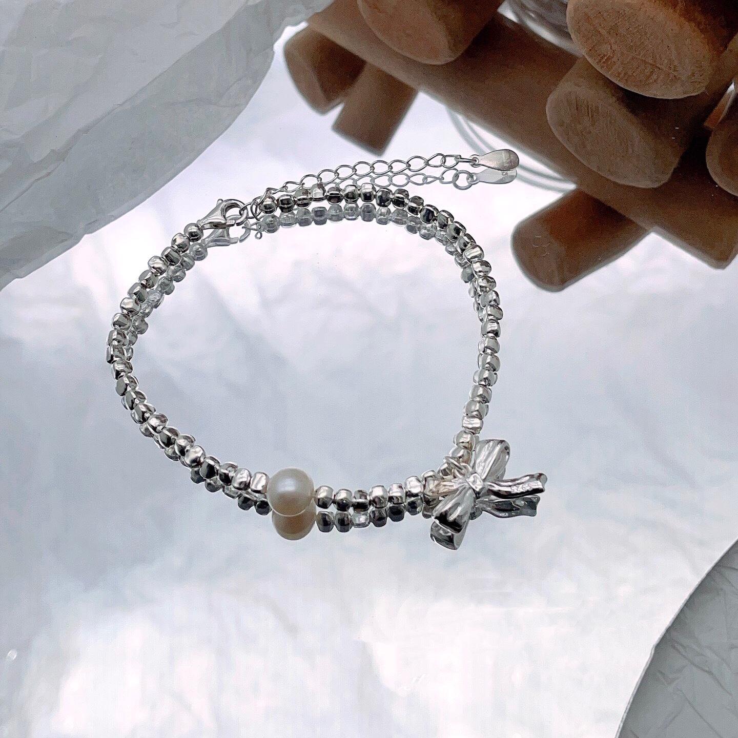 S925 Sterling Silver Bowknot Natural Pearl Bracelet, Simple Ins Design, Niche Jewelry B650S Sterling Silver серебряный
S925 Sterling Silver Bowknot Natural Pearl Bracelet, Simple Ins Design, Niche Jewelry B650S Sterling Silver серебряный