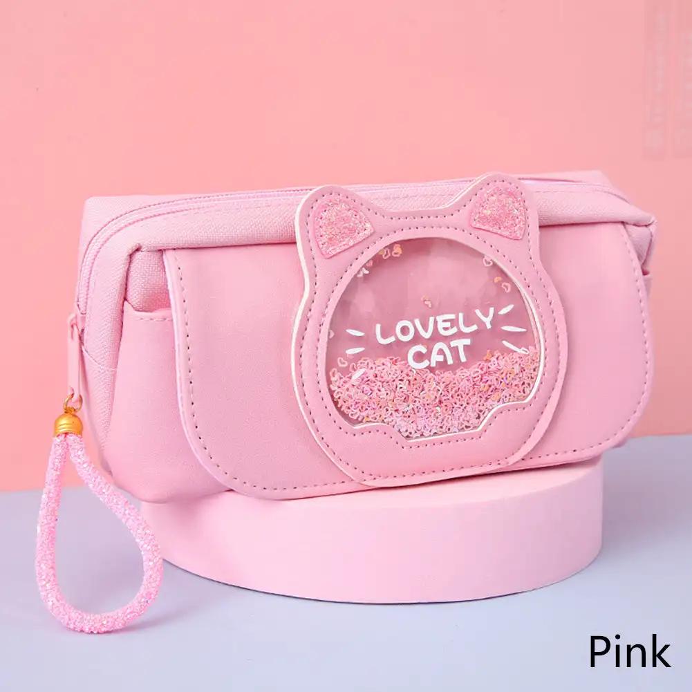 Large Capacity Pen Box Kawaii Quicksand Pencil Case Cute Stationery Storage Bag School Office Supplies Back to School Gifts рожевий
Large Capacity Pen Box Kawaii Quicksand Pencil Case Cute Stationery Storage Bag School Office Supplies Back to School Gifts рожевий