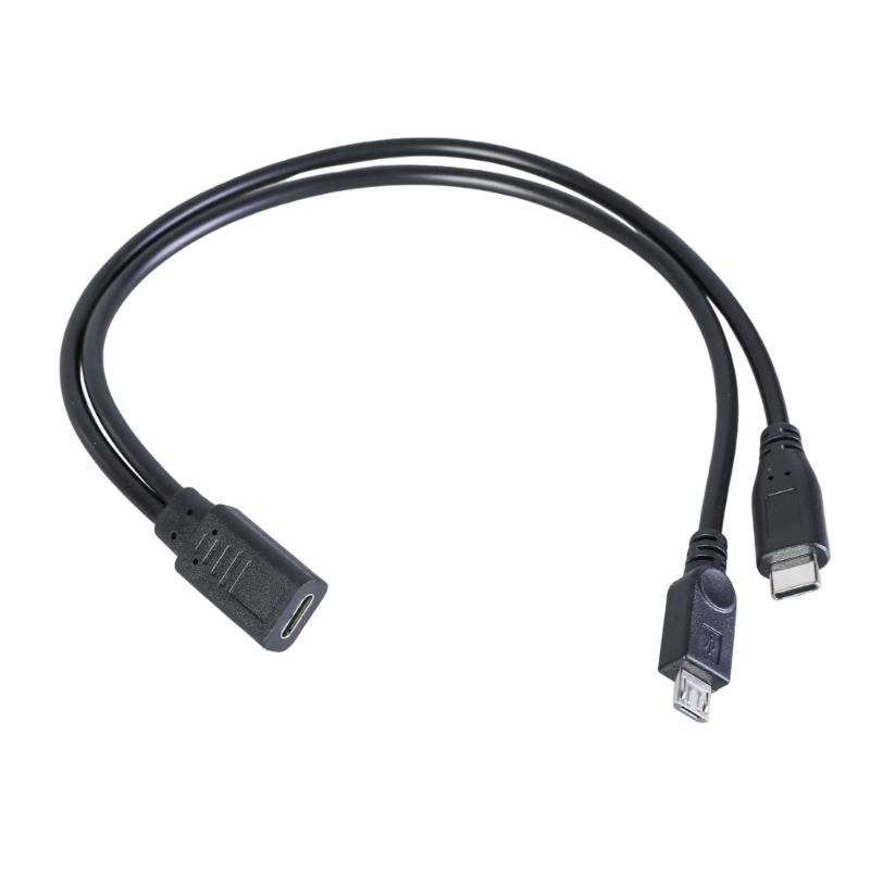 Кабель-разветвитель USB Type C (мама) на MicroUSB и Type C (папа) для одновременной зарядки устройств 1
Кабель-разветвитель USB Type C (мама) на MicroUSB и Type C (папа) для одновременной зарядки устройств 1