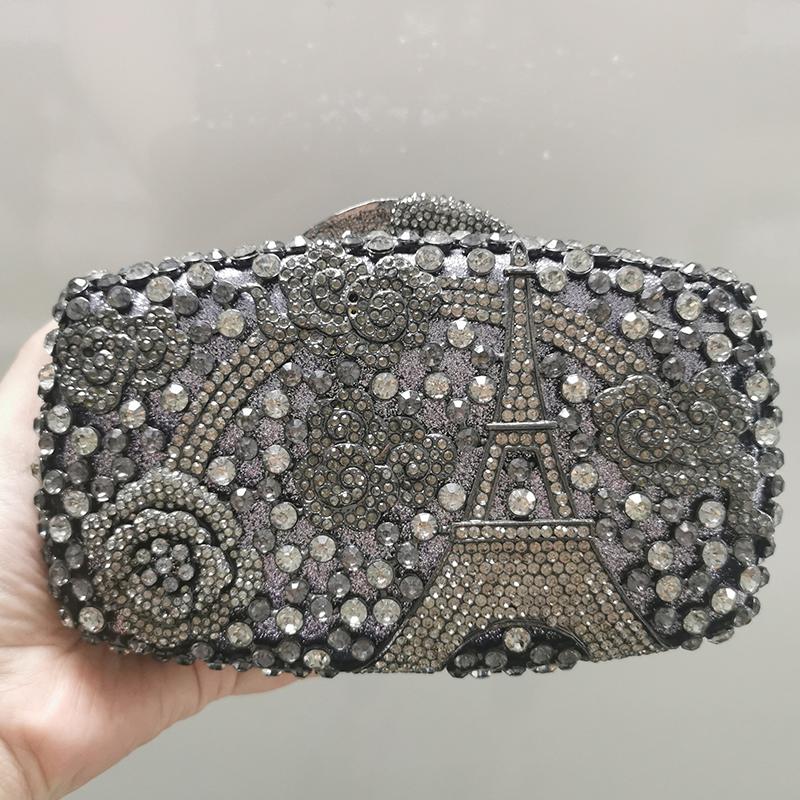 Diamond Evening Clutch WHTUOHENG Hollow Out Gold Metal Flower Tower Women Crysal Purses And Handbags Rhinestone Purses Bags 15cmX11.5cmX5cm
Diamond Evening Clutch WHTUOHENG Hollow Out Gold Metal Flower Tower Women Crysal Purses And Handbags Rhinestone Purses Bags 15cmX11.5cmX5cm