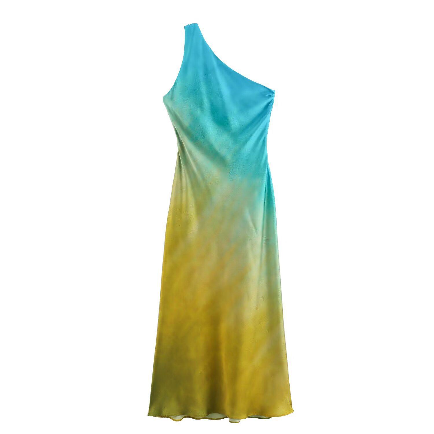 2024 Summer Silk Satin Tie-Dye Dress for Women - Lightly Mature European & American Style Large
2024 Summer Silk Satin Tie-Dye Dress for Women - Lightly Mature European & American Style Large