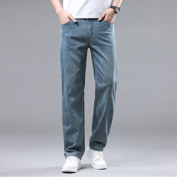 Summer Thin Jeans Men s Youth Autumn and Winter Loose Straight Wide-leg Business Jeans 29
Summer Thin Jeans Men s Youth Autumn and Winter Loose Straight Wide-leg Business Jeans 29