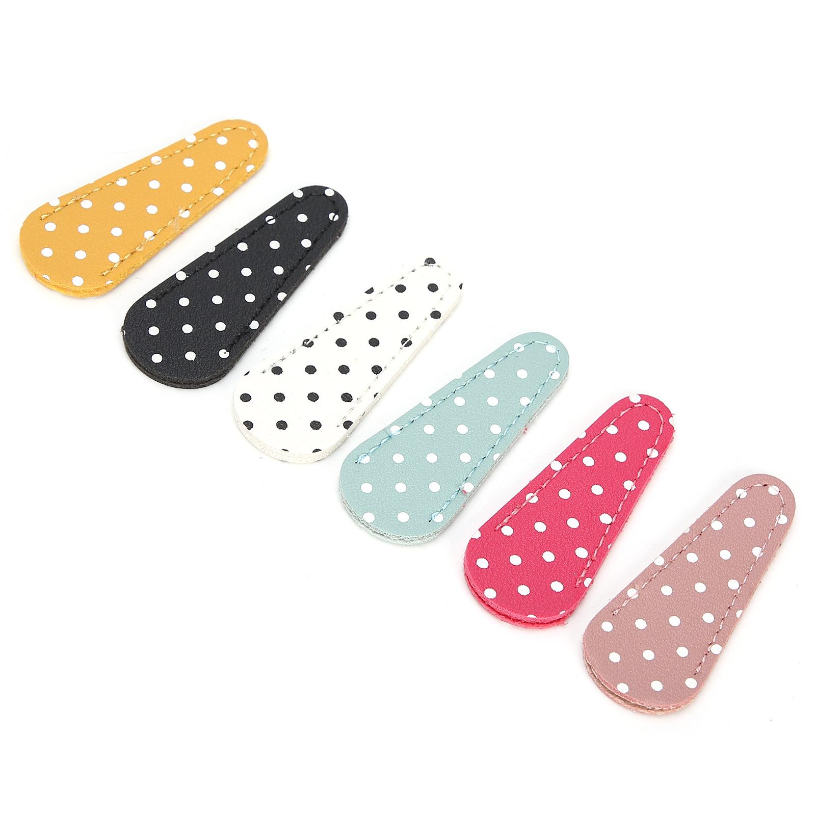 6Pcs Embroidery Scissors Sheath Polka Dot Artificial Leather Protective Cover DIY Craft Gift
6Pcs Embroidery Scissors Sheath Polka Dot Artificial Leather Protective Cover DIY Craft Gift