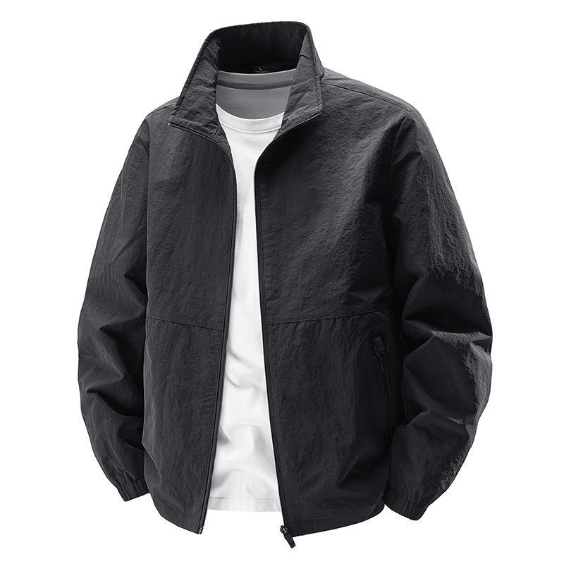 Summer Breathable Sunscreen Jacket Sports and Leisure Outdoor Stand-up Collar Large Size Zipper Jacket Men M чёрный
Summer Breathable Sunscreen Jacket Sports and Leisure Outdoor Stand-up Collar Large Size Zipper Jacket Men M чёрный