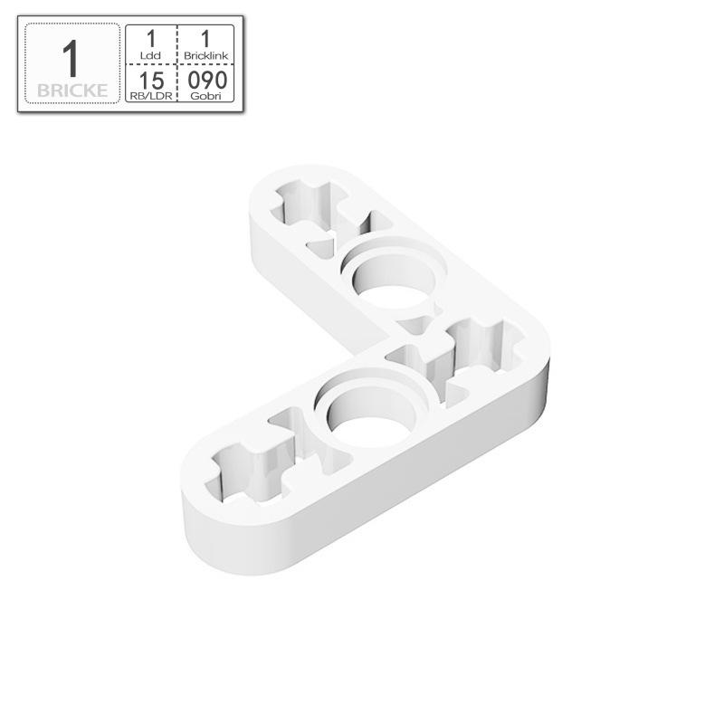 BRICKE 3x3 L-Shaped Thin Arm with Axle Hole, Compatible with Lego 32056 MOC Building Blocks. Piece
BRICKE 3x3 L-Shaped Thin Arm with Axle Hole, Compatible with Lego 32056 MOC Building Blocks. Piece