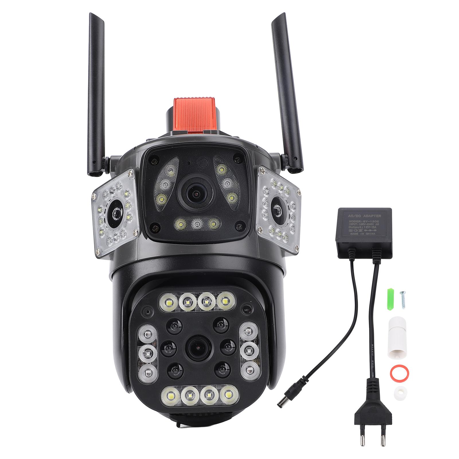 Triple Lens Security Camera Auto Tracking 360 Degree Panoramic 2.4G WiFi Side Cameras with
Triple Lens Security Camera Auto Tracking 360 Degree Panoramic 2.4G WiFi Side Cameras with