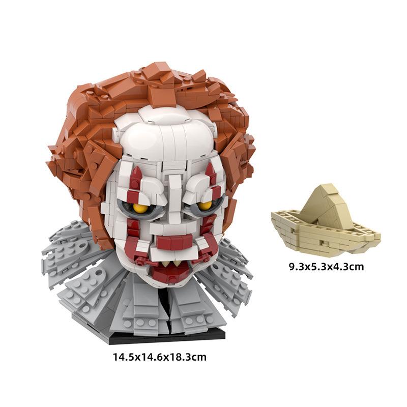 MOC Head Sculpture Joker Building Block Terrifying Monster Building Block Toy Movie Character Model Toys for Kids Birthday Gift PDF Manual
MOC Head Sculpture Joker Building Block Terrifying Monster Building Block Toy Movie Character Model Toys for Kids Birthday Gift PDF Manual