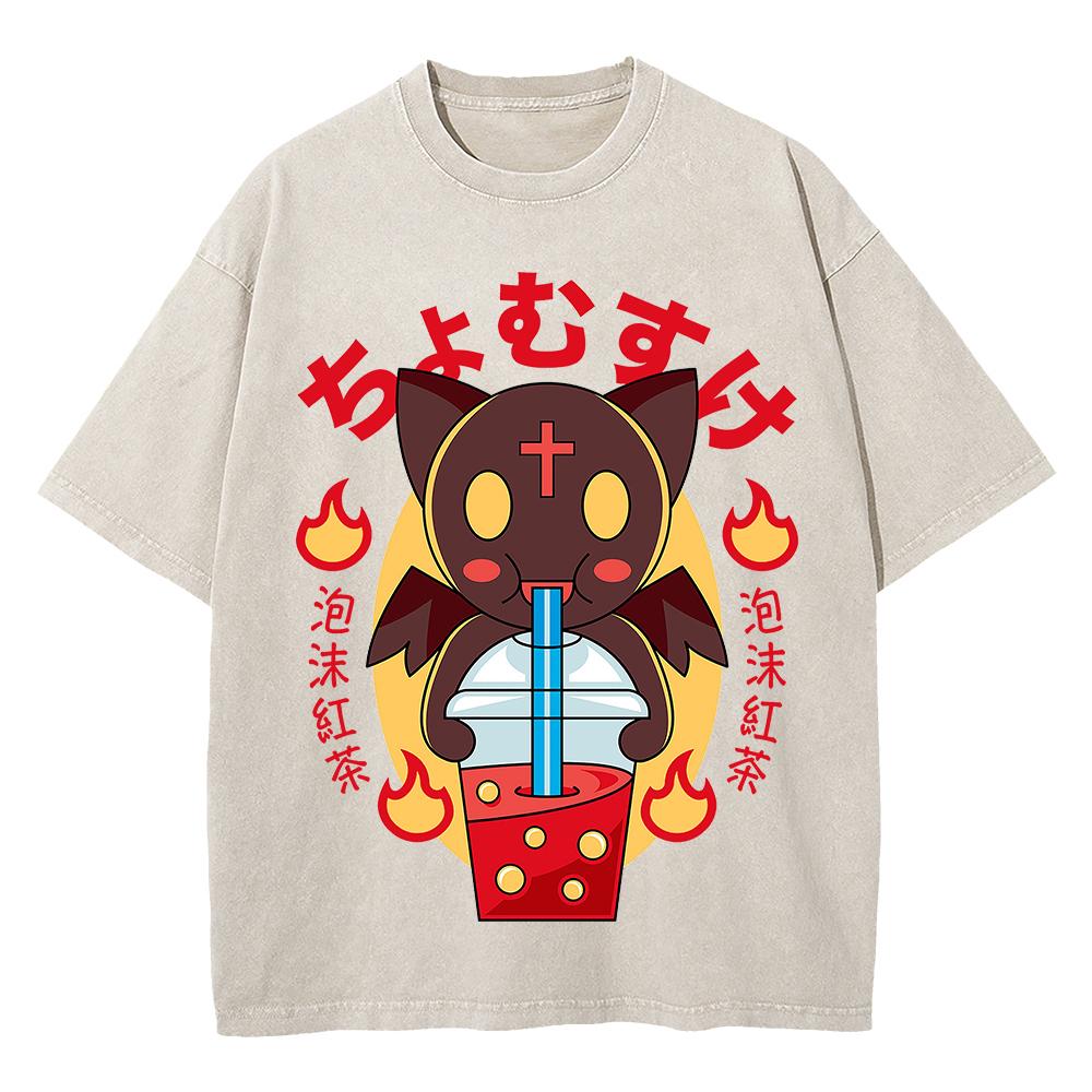 Cotton Vintage Washed Japanese Anime Ramen T Shirt Fashion Men Retro Cartoon Noodles Oversize Loose Acid Wash Tees Shirts S
Cotton Vintage Washed Japanese Anime Ramen T Shirt Fashion Men Retro Cartoon Noodles Oversize Loose Acid Wash Tees Shirts S