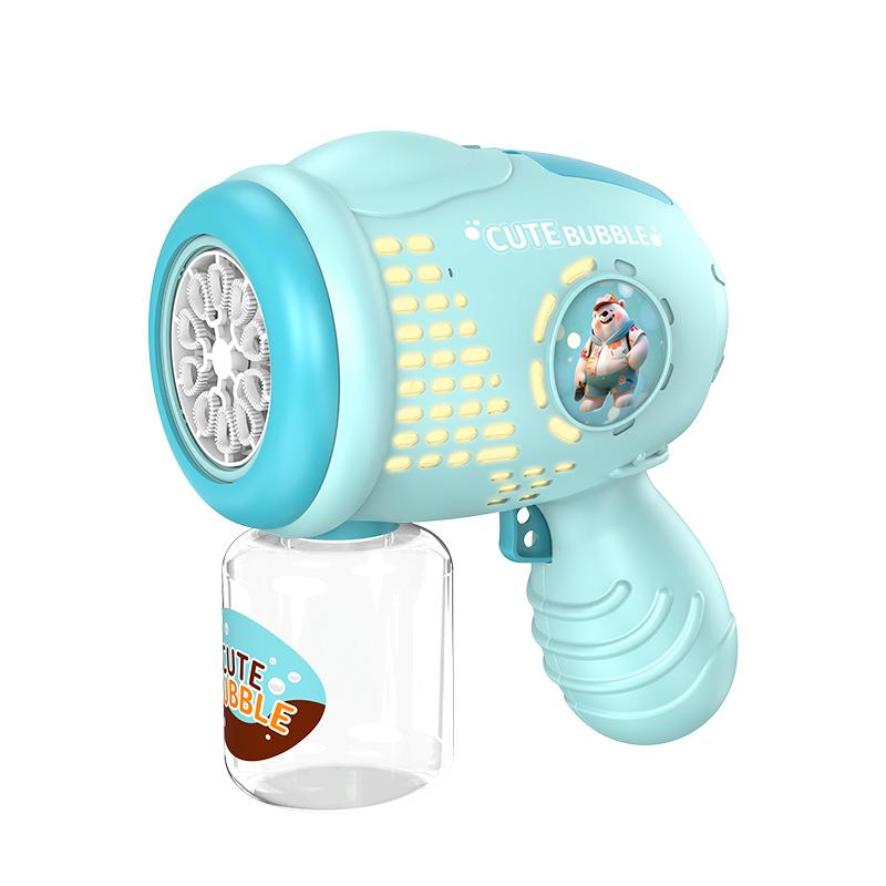 Детская игрушка-пузырь Маленькая стальная пушка Полностью автоматическое выдувание пузырей Уличный пистолет-пузырь Без батареек Вода для пузырей