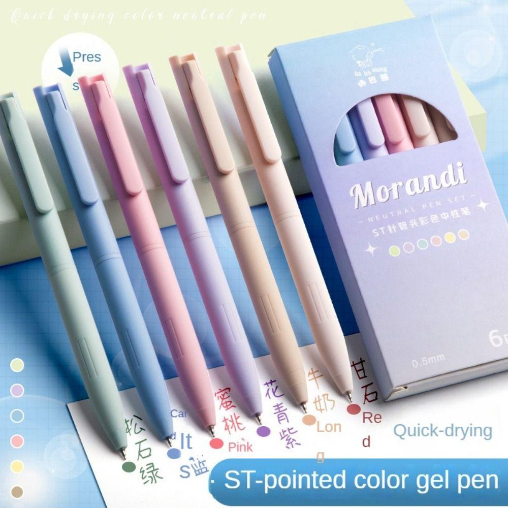 6pcs /set Smooth Writing Gel Pen 0.5mm Nib Marker Pen Set 6pcs /set Colored Ink Pen Gifts 6pcs /set
6pcs /set Smooth Writing Gel Pen 0.5mm Nib Marker Pen Set 6pcs /set Colored Ink Pen Gifts 6pcs /set