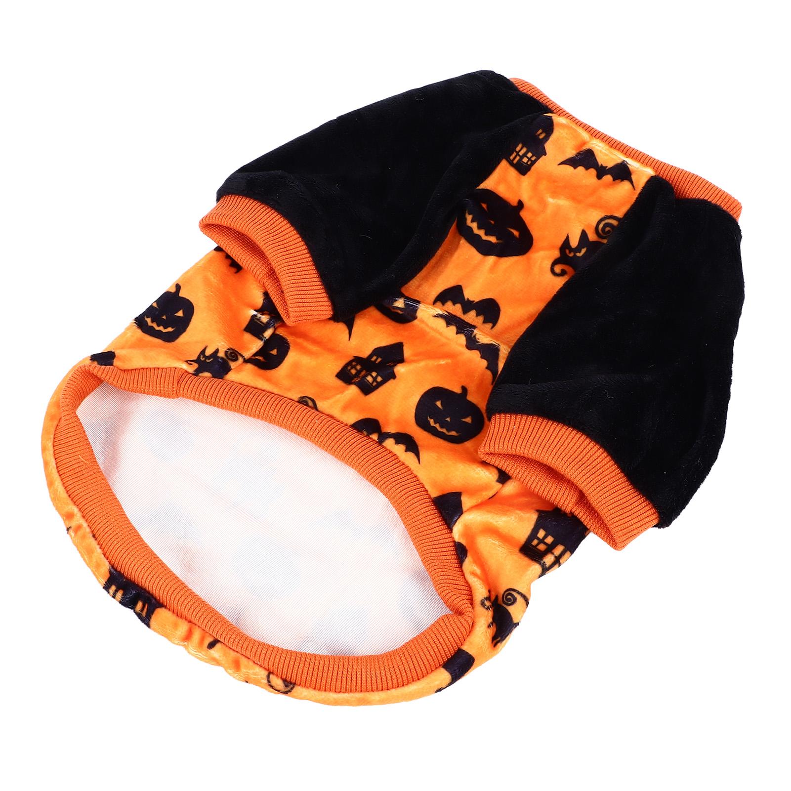 Halloween Dog Shirt Unique Cute Pumpkin Bat Pattern Comfortable Pet Holiday Costume for Small Large Dogs M
Halloween Dog Shirt Unique Cute Pumpkin Bat Pattern Comfortable Pet Holiday Costume for Small Large Dogs M