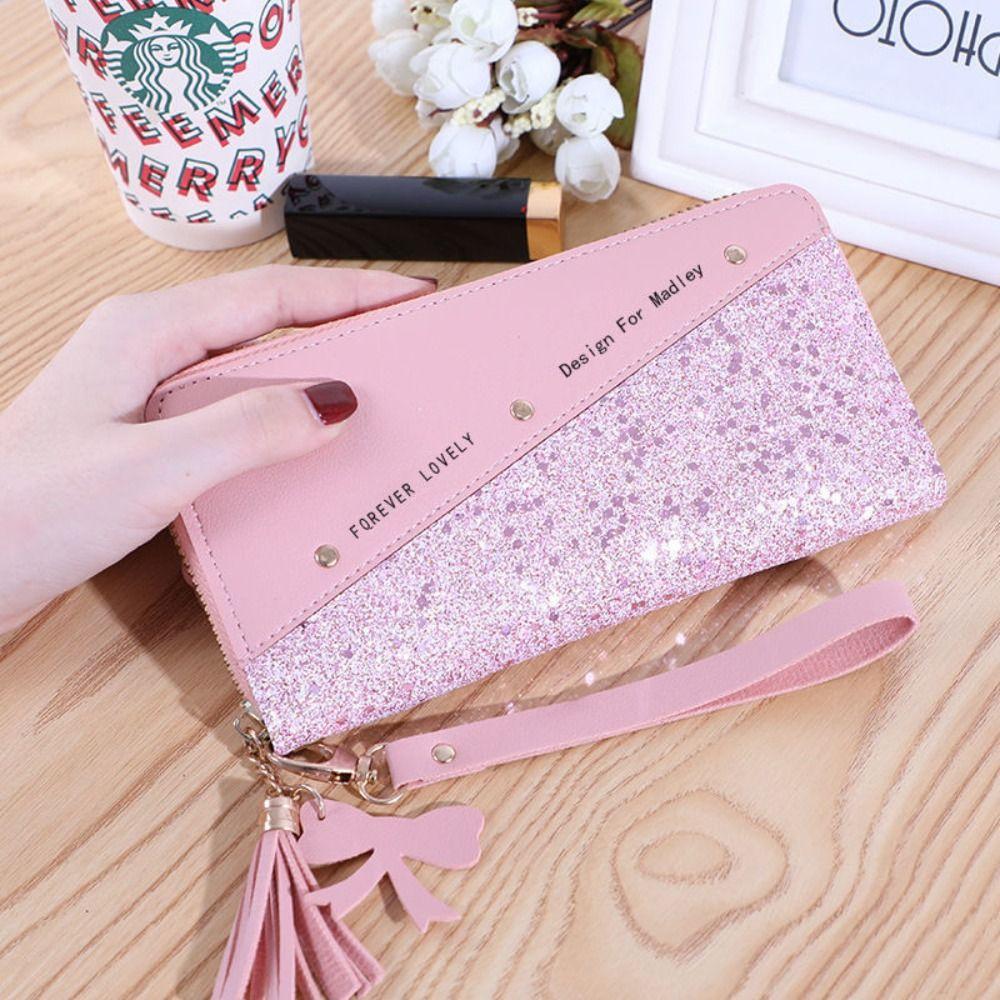 Tassel Pendant Woman Clutch Wallet Shiny Square Card Bag Portable Women Long Purse Female червоний
Tassel Pendant Woman Clutch Wallet Shiny Square Card Bag Portable Women Long Purse Female червоний