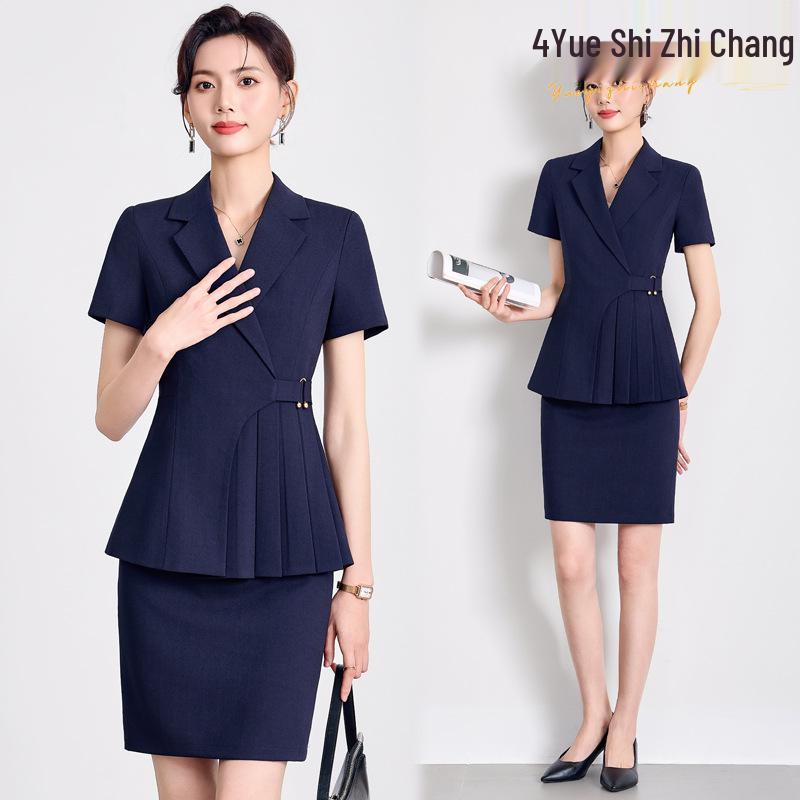 Women s Professional Short-Sleeve Suit Set for Summer: Elegant Workwear for Hotel Managers, Beauty Salons, and Jewelry Stores M
Women s Professional Short-Sleeve Suit Set for Summer: Elegant Workwear for Hotel Managers, Beauty Salons, and Jewelry Stores M