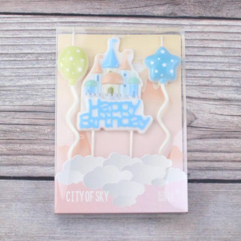 Новый детский день рождения выпечка украшение торта милый мультяшный форма замка розовый синий воздушный шар свеча вставка Blue Castle Balloon Candle
Новый детский день рождения выпечка украшение торта милый мультяшный форма замка розовый синий воздушный шар свеча вставка Blue Castle Balloon Candle