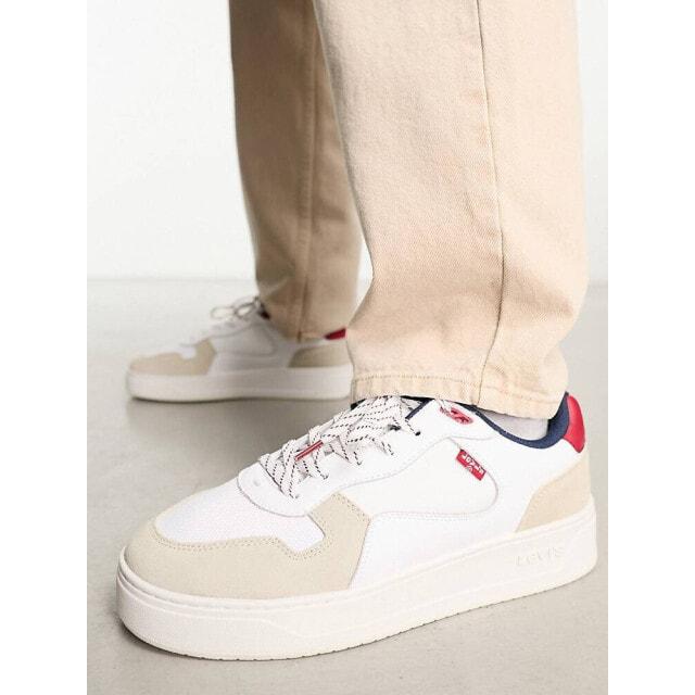 Кожаные кроссовки Levi s Glide из смеси замши кремового цвета с красным логотипом на язычке
Кожаные кроссовки Levi s Glide из смеси замши кремового цвета с красным логотипом на язычке