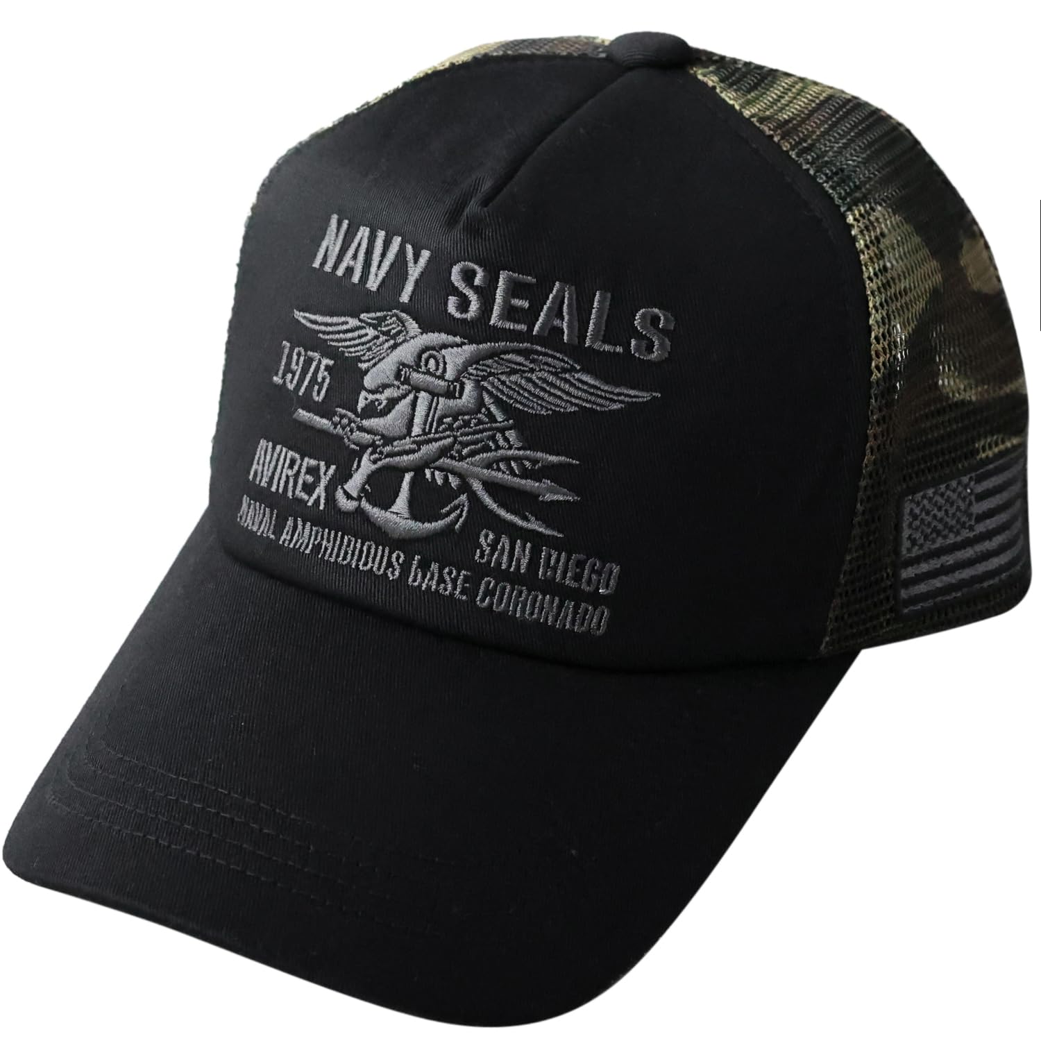 AVIREX standard military mesh cap LL big size hat cap men s big baseball Amekaji summer deep NAVYSEALS black x camo mesh XL
AVIREX standard military mesh cap LL big size hat cap men s big baseball Amekaji summer deep NAVYSEALS black x camo mesh XL
