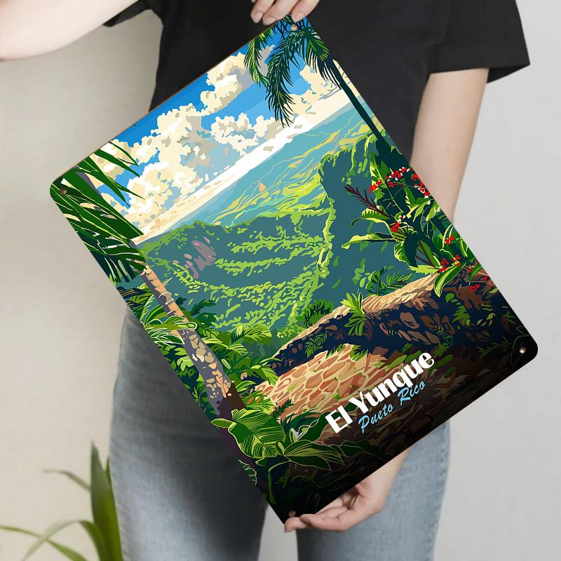 El Yunque Puerto Rico Tropical Rainforest Metal Wall Art Home Decor Mountain Landscape Poster 20x30cm(7.8x11.8inch)
El Yunque Puerto Rico Tropical Rainforest Metal Wall Art Home Decor Mountain Landscape Poster 20x30cm(7.8x11.8inch)