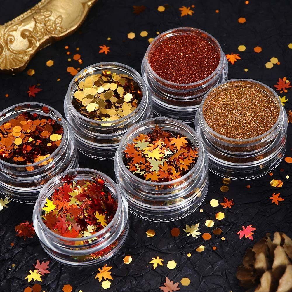 6Pcs/set Nail Art Supplies Maple Leaf Nail Glitter Powder Maple Leaf Nail Accessories Lady
6Pcs/set Nail Art Supplies Maple Leaf Nail Glitter Powder Maple Leaf Nail Accessories Lady