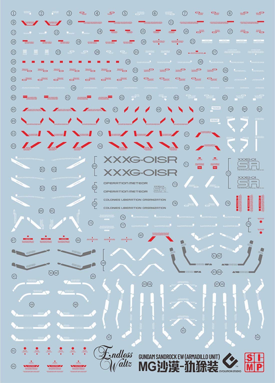 HG RG MG PG RE HiRM Robot MS Decals MG Gundam Sandrock EW Armadillo Fluorescent!! Detail-Up Water-Transfer (for 1/100 Equipment)
HG RG MG PG RE HiRM Robot MS Decals MG Gundam Sandrock EW Armadillo Fluorescent!! Detail-Up Water-Transfer (for 1/100 Equipment)