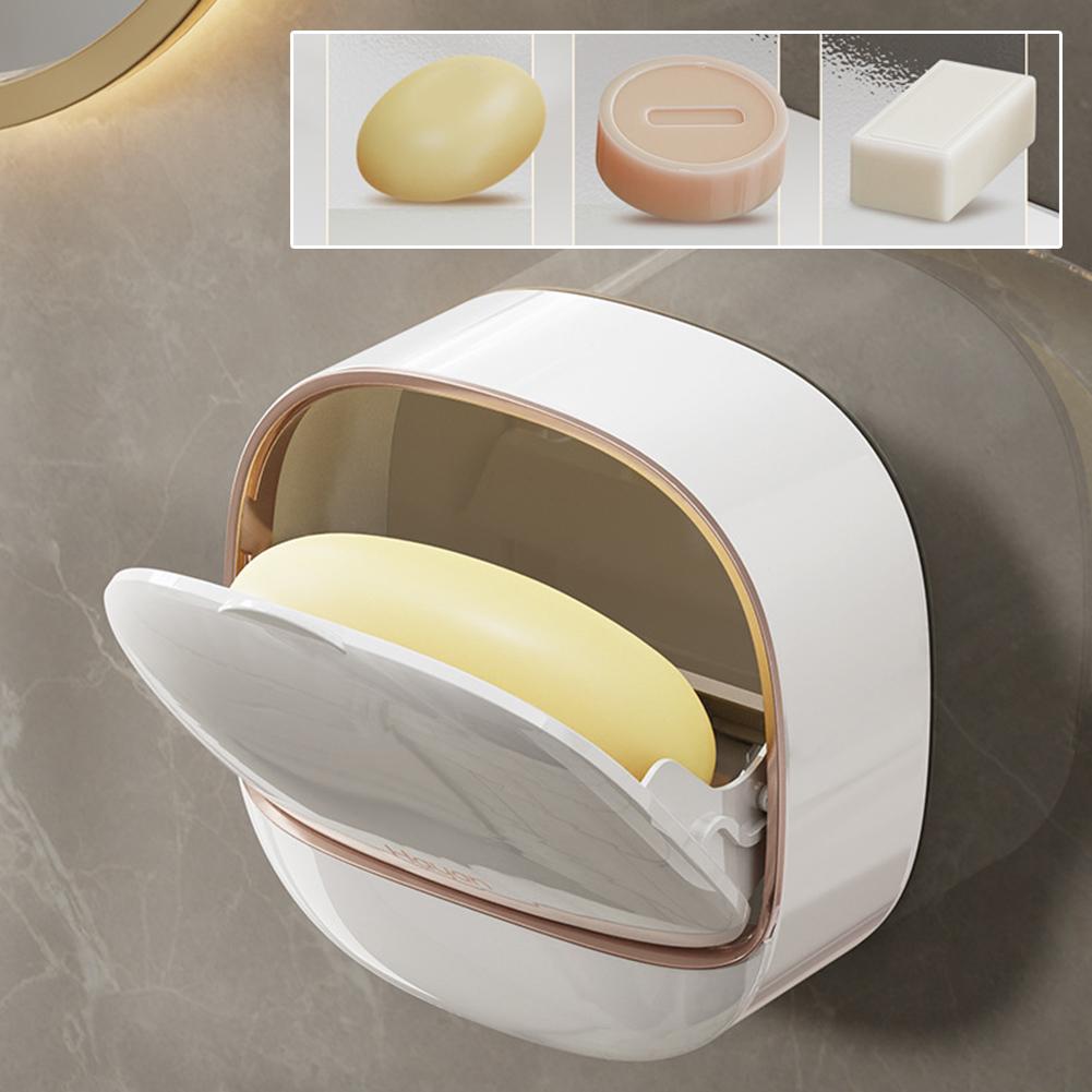 1 Piece Soap Box Free Punching Soap Box Wall-mounted Household Dustproof Drain Water Storage Bathroom Toilet Soap Shelf
1 Piece Soap Box Free Punching Soap Box Wall-mounted Household Dustproof Drain Water Storage Bathroom Toilet Soap Shelf