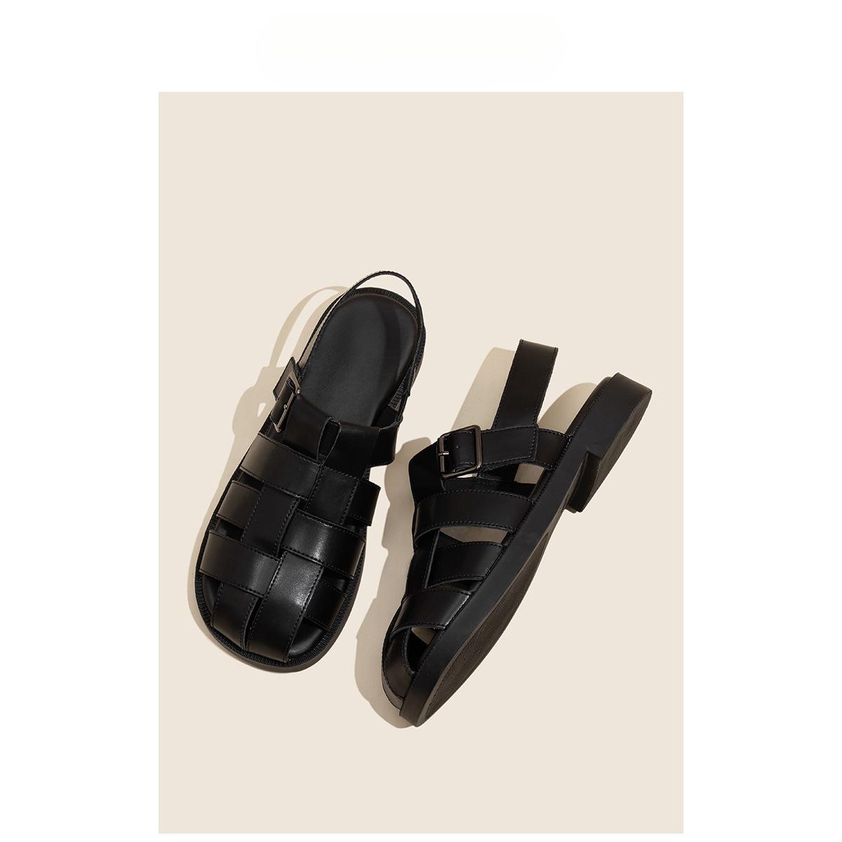Women New Baotou Sandals Fashion Solid Color Round Head Low Heeled Shoes Shoes Casual Breathable Beach Sandalias 40 чорний
Women New Baotou Sandals Fashion Solid Color Round Head Low Heeled Shoes Shoes Casual Breathable Beach Sandalias 40 чорний
